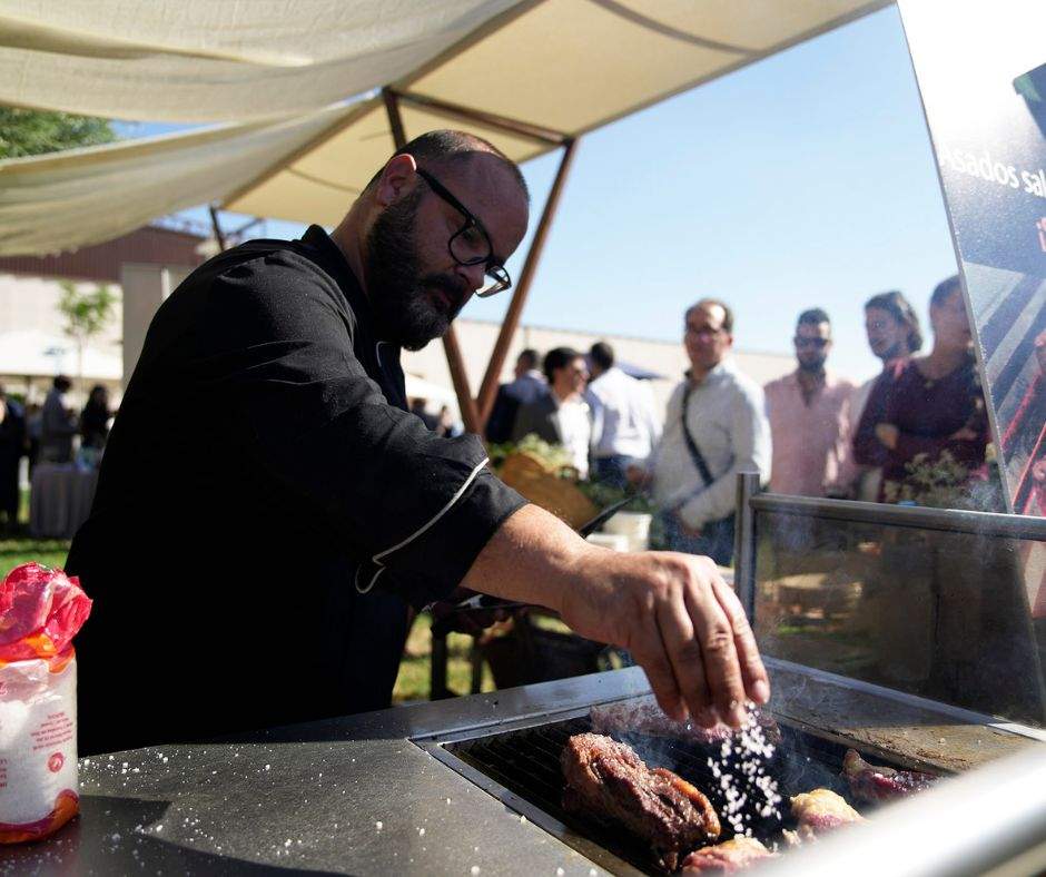 Cocina durante la gala.