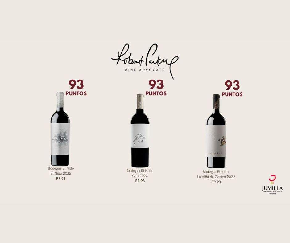 Imagen de los vinos mejores puntuados. (Vinos de Jumilla)