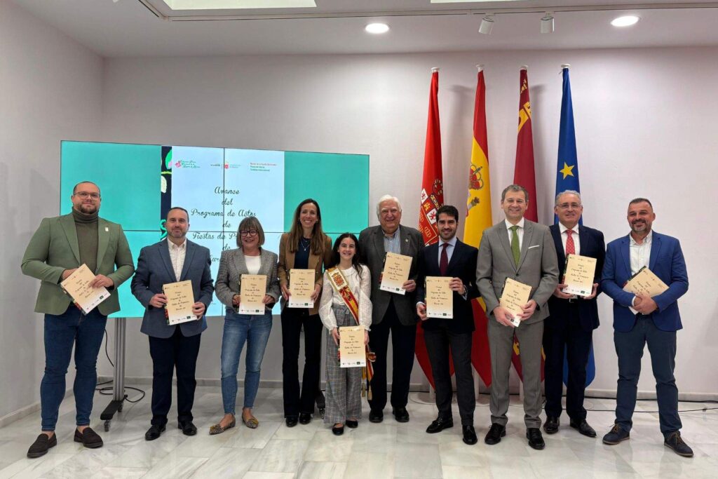 Imagen durante la presentación de la programación de las fiestas. (Ayuntamiento de Murcia)