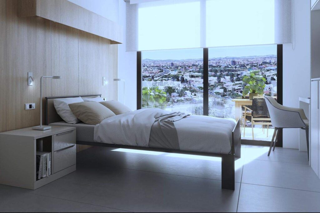 Imagen de una de las habitaciones. (Residencial geriátrico Benarés)