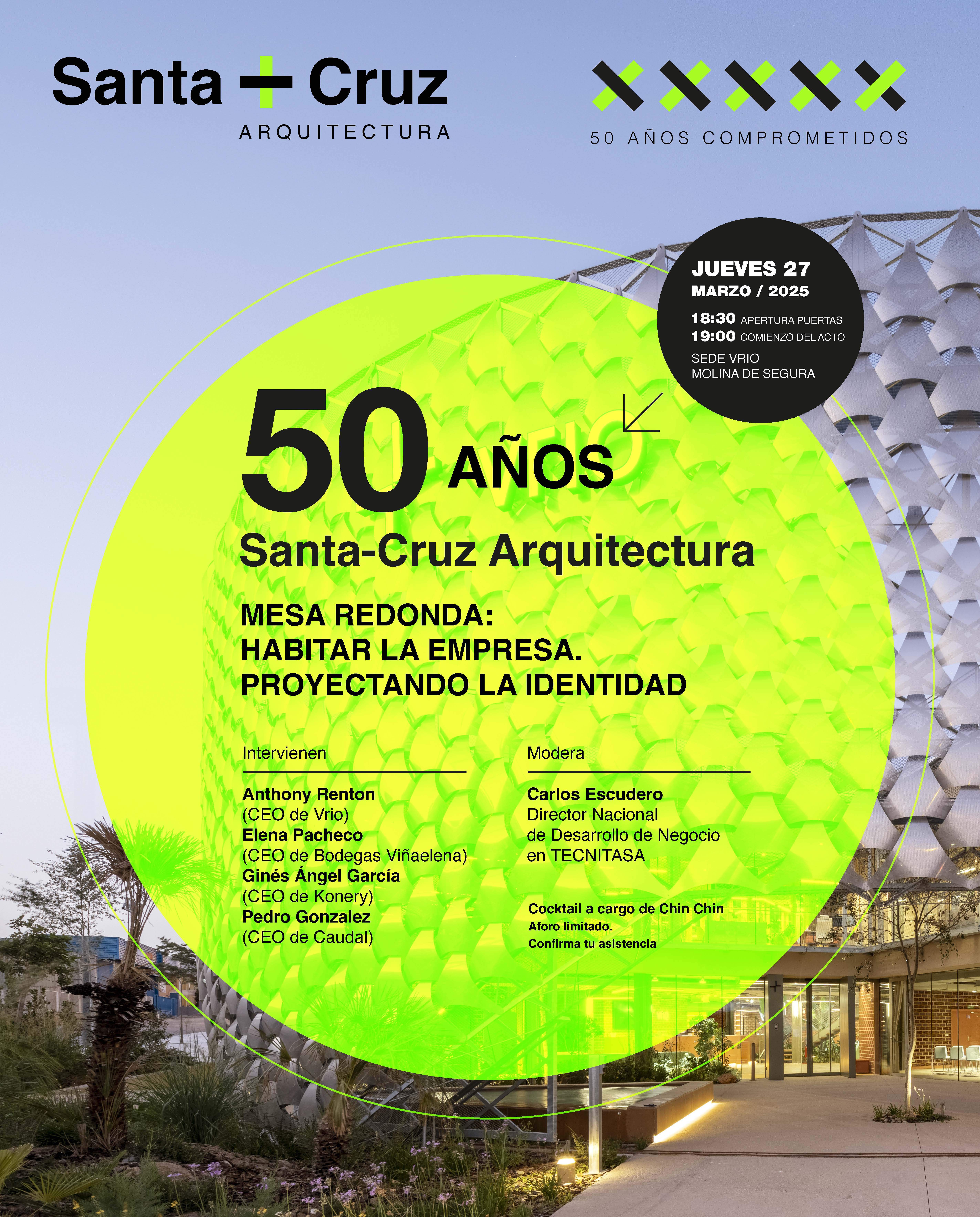 Cartel del evento. (Santa-Cruz Arquitectura)