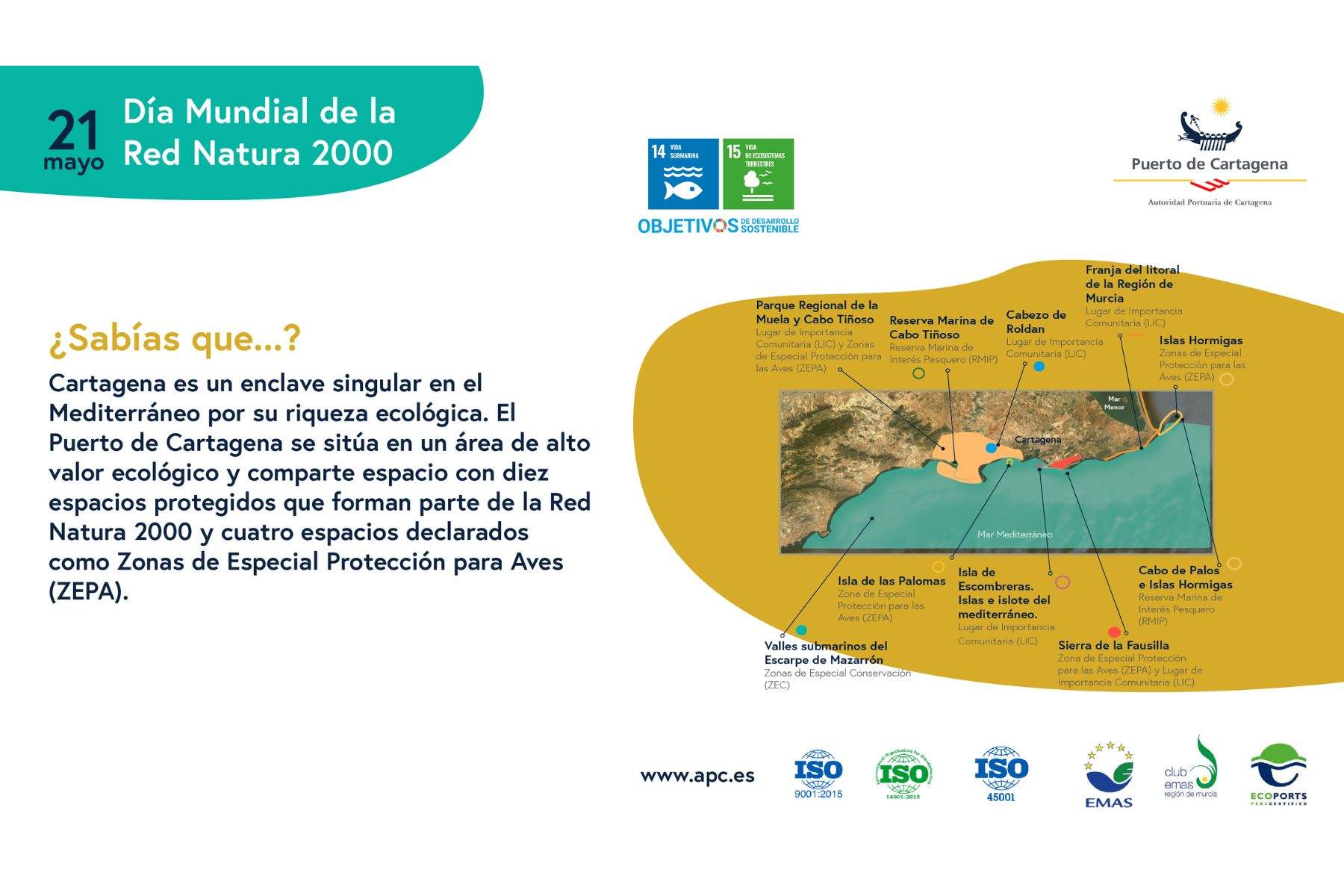 Cartel del Día Europeo de la Red Natura 2000. (APC)