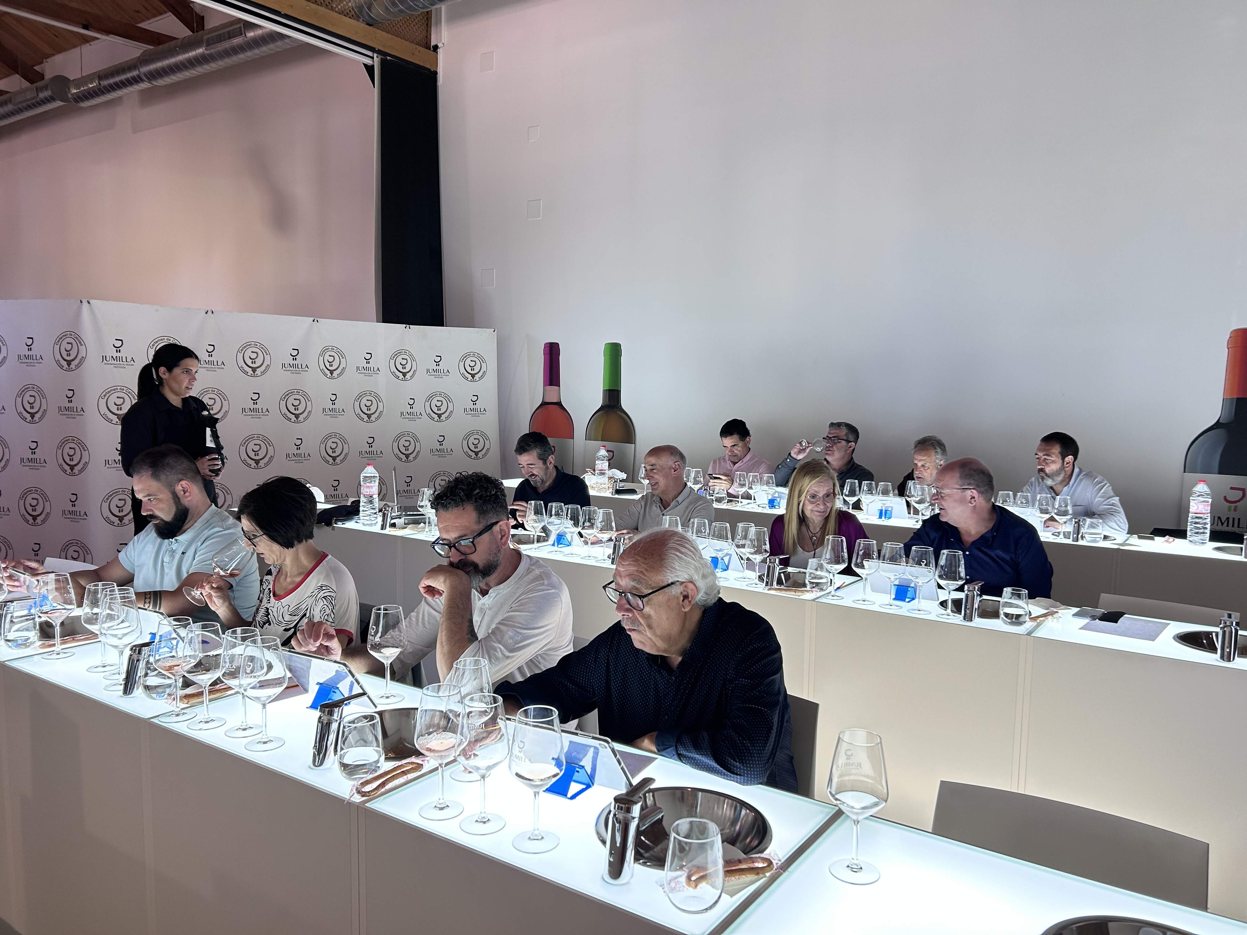 Imagen de las catas. (Vinos DOP Jumilla)
