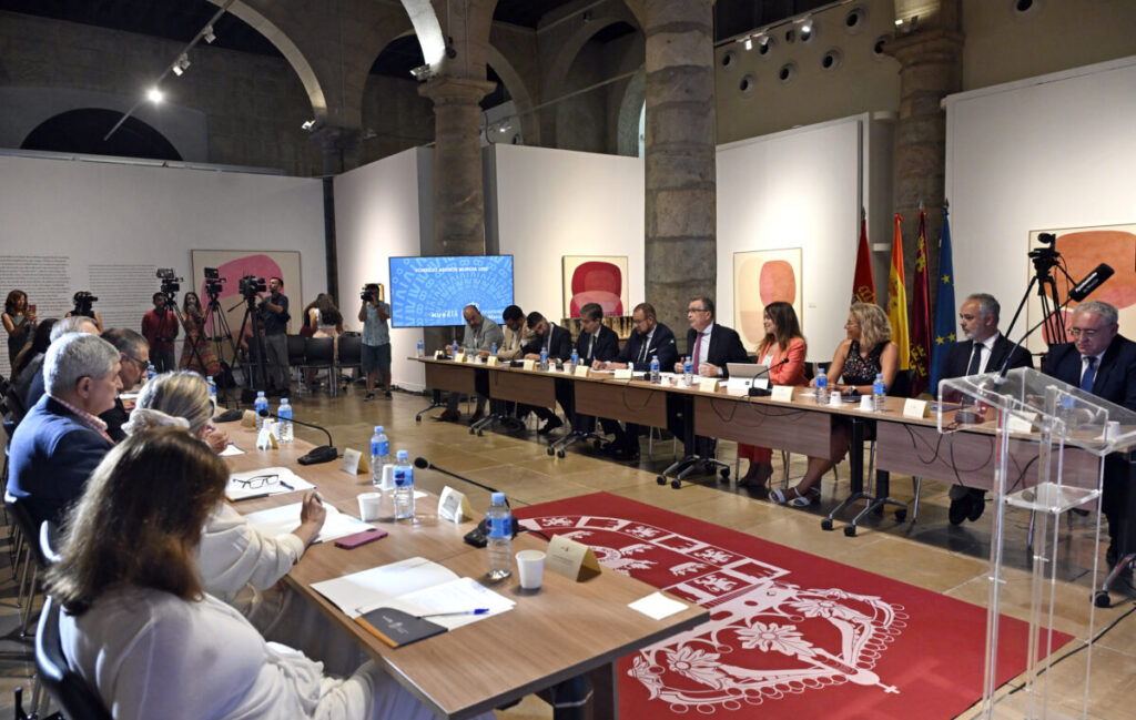 Reunión trimestral del Comité Organizador y del Consejo Asesor de ‘Murcia 1200'. (Ayuntamiento de Murcia)