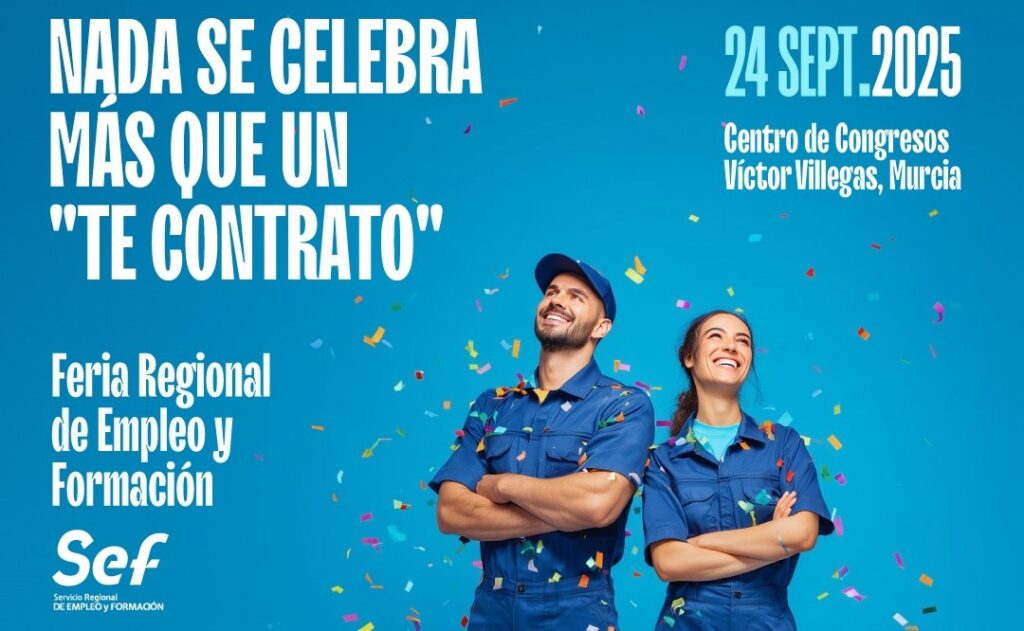 Cartel Feria Regional de Empleo y Formación 2025 / CARM.