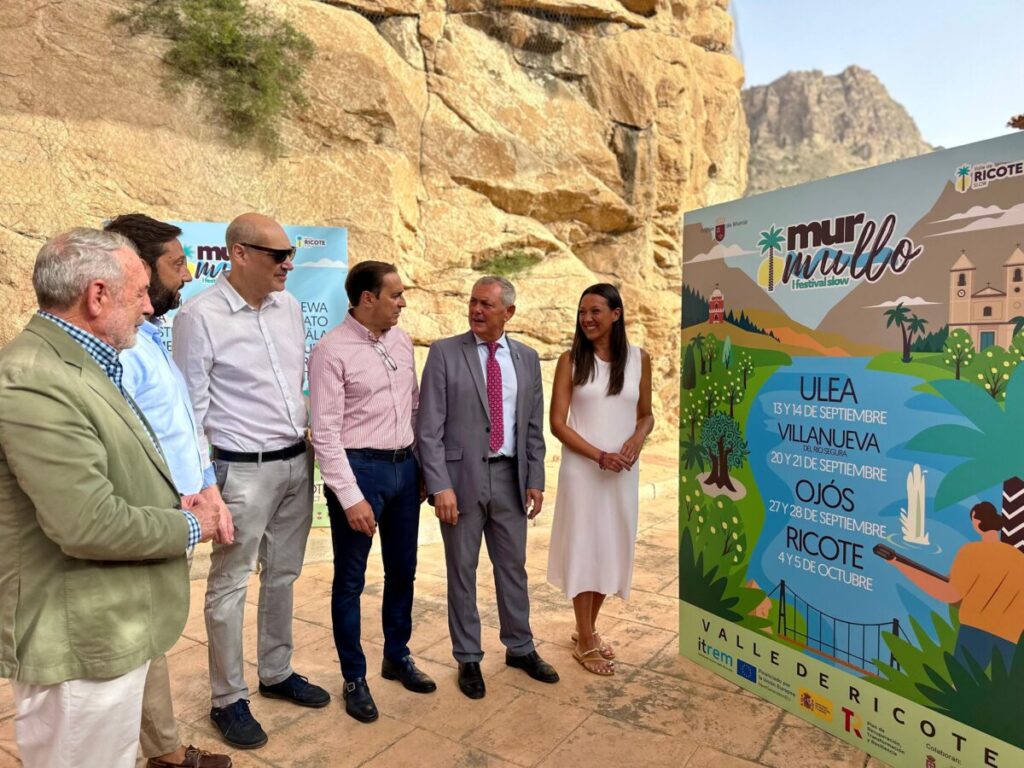 La consejera de Turismo, Carmen Conesa, durante la presentación del festival de música ‘Murmullo’, que se celebrará en los municipios del Valle de Ricote / CARM.