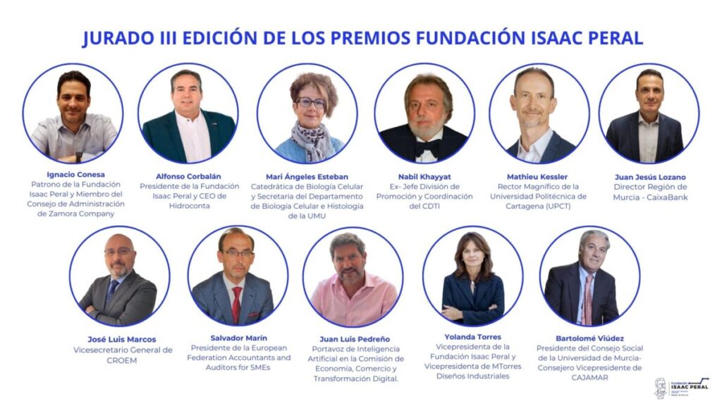 Miembros del jurado de los Premios Fundación Isaac Peral a la Industria Regional / Compás.