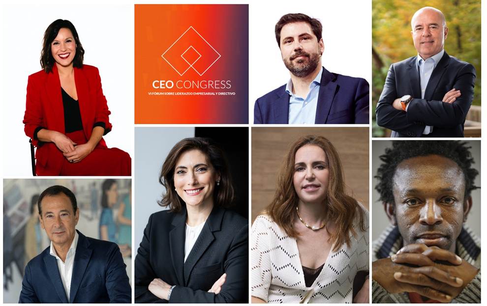 Cartel con los ponentes / CEO Congress.