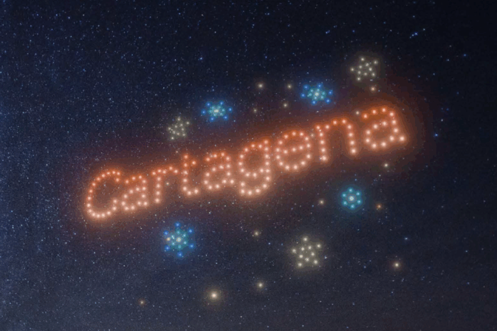 Imagen de cómo será el espectáculo / Ayuntamiento de Cartagena.