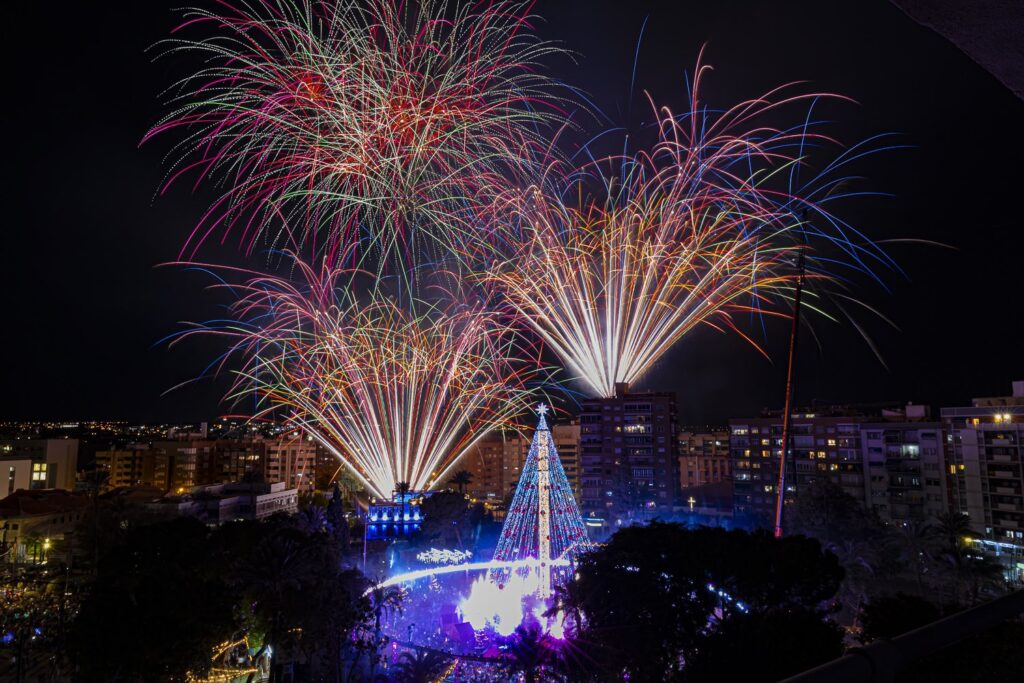 Encendido del pasado año / Ayuntamiento de Murcia.