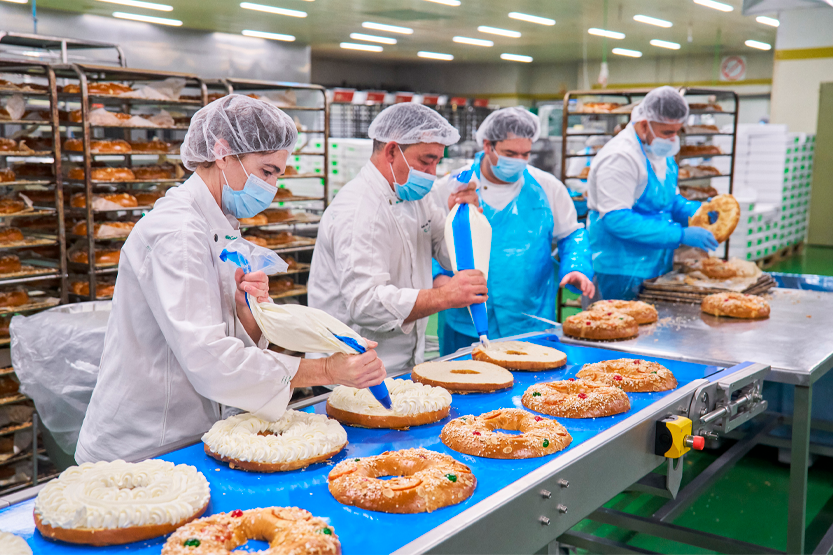 Elaboración del roscón / El Corte Inglés.