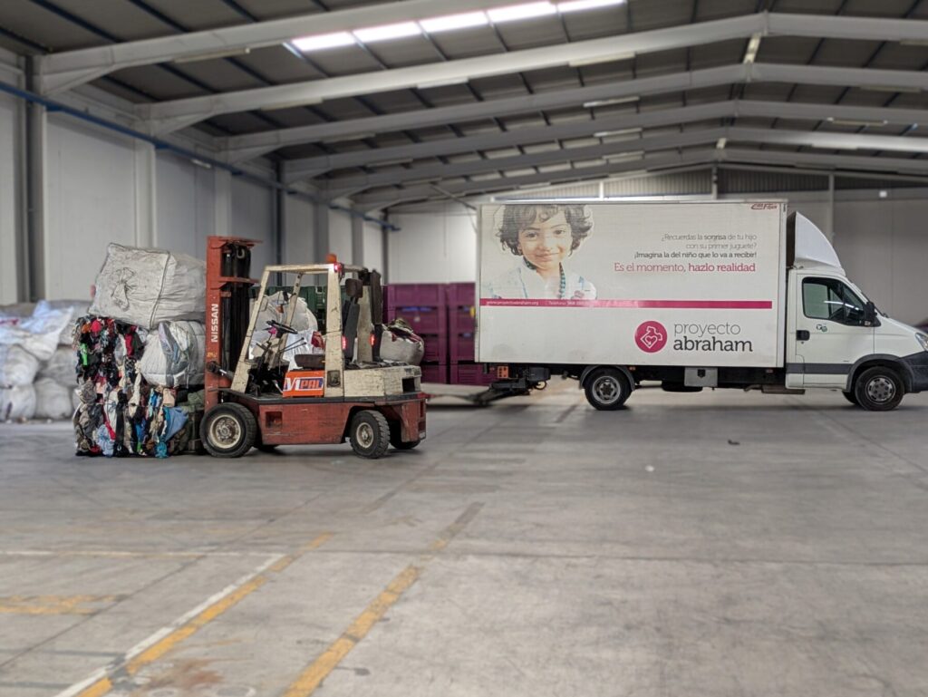 Imagen de la logística empleada para la donación / Orvipal.