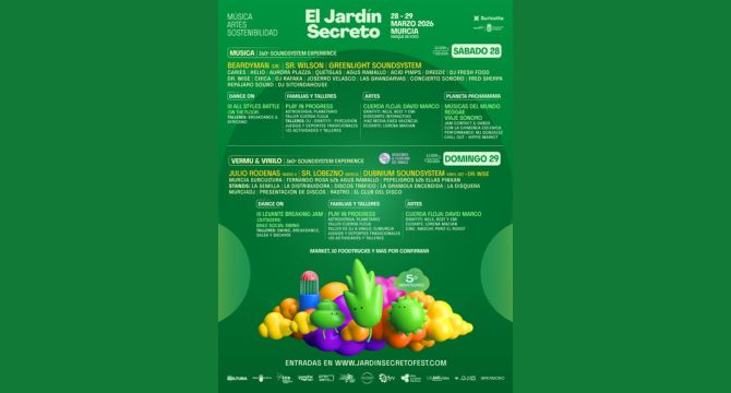 Cartel del festival / El Jardín Secreto.