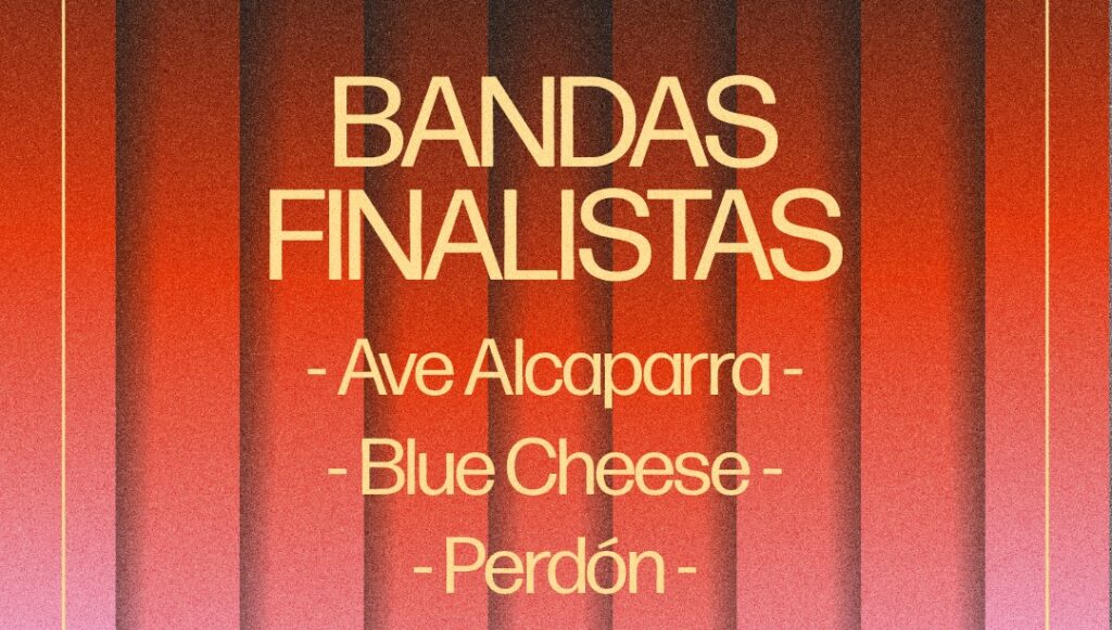 Cartel con los nombres de las bandas finalistas / CARM.