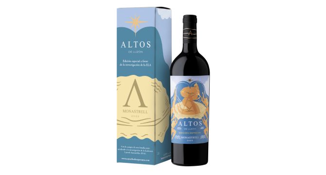 Imagen de la botella de esta edición especial de Altos de Luzón 2023 / Grupo Fuertes.