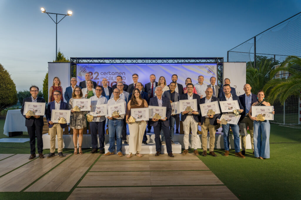 Autoridades y premiados en el 32 Certamen de Calidad Vinos DOP Jumilla / DOP Jumilla.