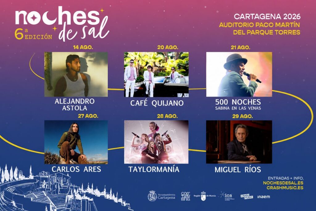 Cartel de las Noches de Sal / Ayuntamiento de Cartagena.