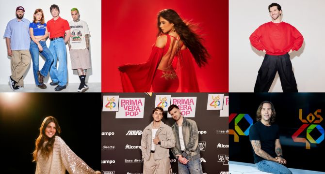 Collage con algunos de los artistas / Los40.