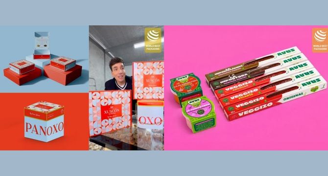 Collage con los dos proyectos premiados / Bang Branding.